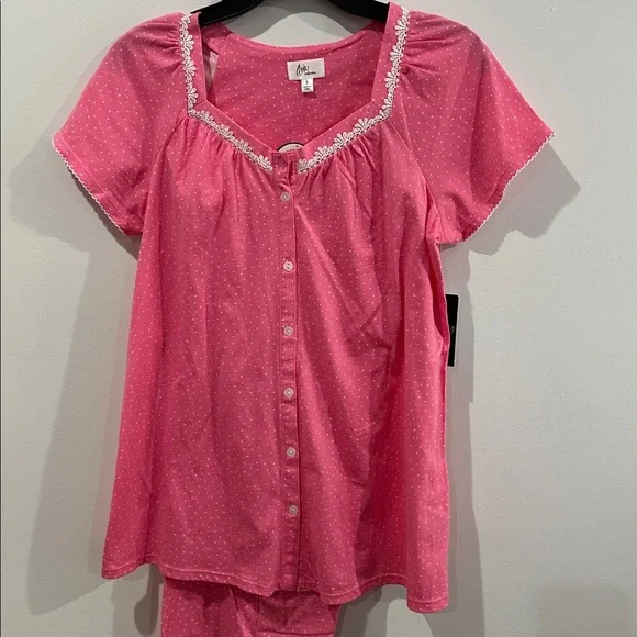 Pink Button-Up Pajama Set - Picture 6 of 13